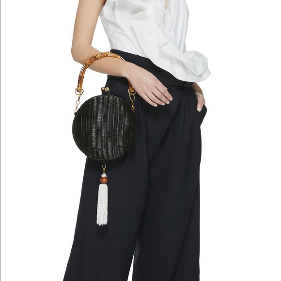 ⭐️ SOLD ⭐️ Anthropologie wicker crossbody bag - Picture 4 of 7